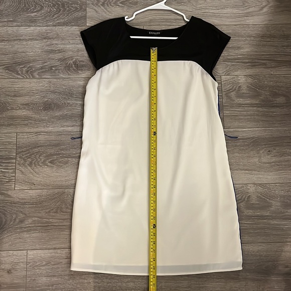 Express Color Block Sheath Dress, Women’s Size M, White/Blue/Black - Picture 9 of 12